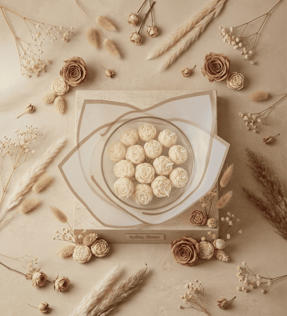 Solmaz Gül Buketi Çiçek Buketi Gül Çiçek Demeti Sevgili Özel Nişan İsteme Hediye Kokulu El Yapımı dekoratif  Mum